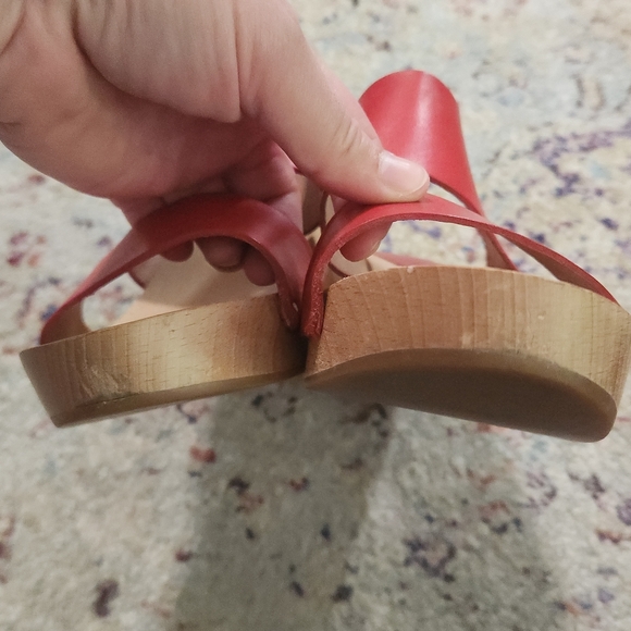 Madewell Clara Wooden Clogs 2 Strap Sandals Size 9.5 - Picture 6 of 9